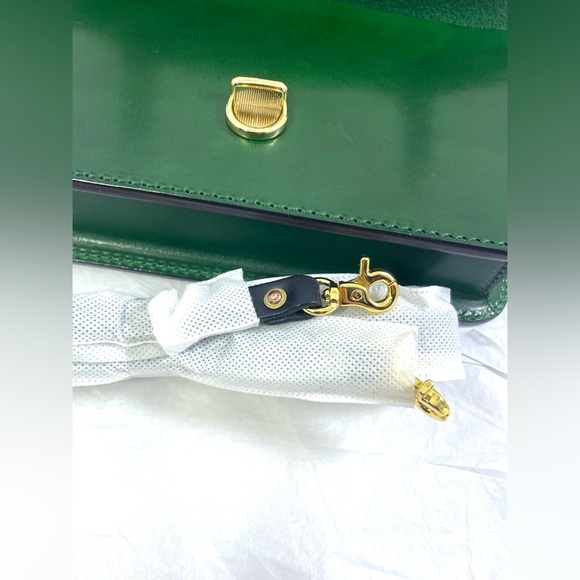 Green Leather Satchel Bag - Picture 10 of 14